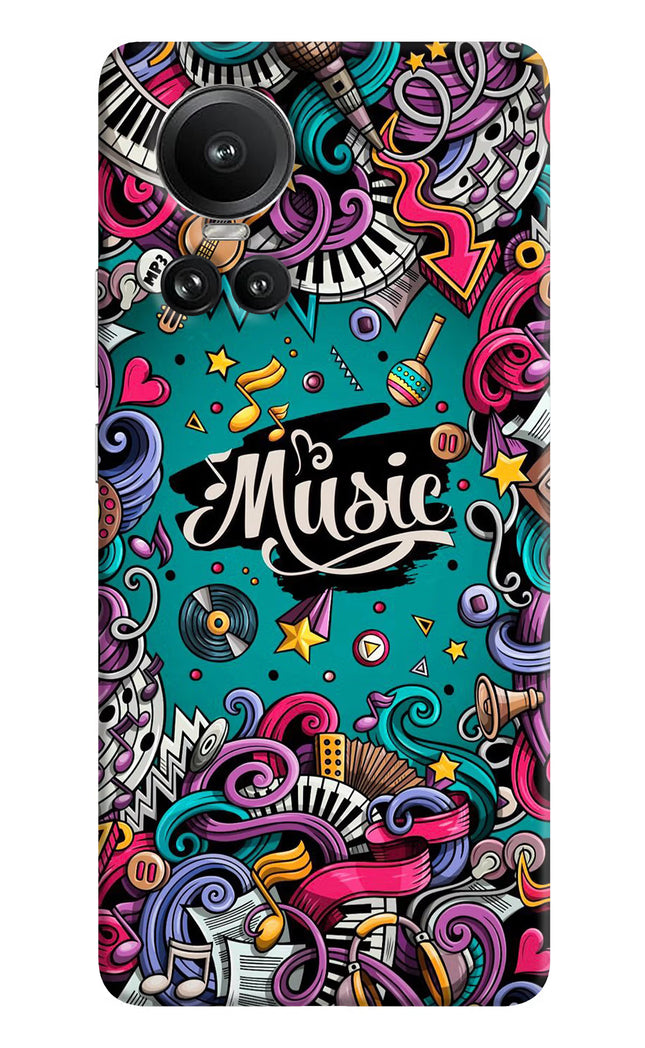 Music Graffiti Oppo Reno10 5G/10 Pro 5G Hard Case Back Cover by Casekaro