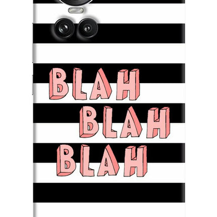 Blah Blah Blah Oppo Reno10 5G/10 Pro 5G Hard Case Back Cover by Casekaro