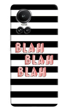 Blah Blah Blah Oppo Reno10 5G/10 Pro 5G Hard Case Back Cover by Casekaro