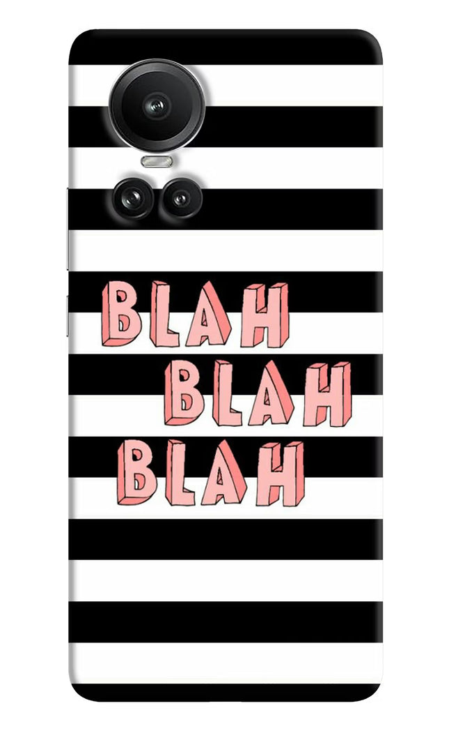Blah Blah Blah Oppo Reno10 5G/10 Pro 5G Hard Case Back Cover by Casekaro