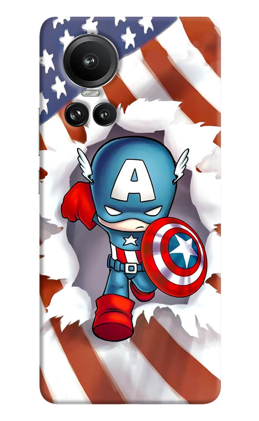Captain America Oppo Reno10 5G/10 Pro 5G Hard Case Back Cover by Casekaro