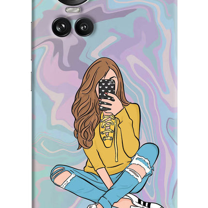 Selfie Girl Oppo Reno10 5G/10 Pro 5G Hard Case Back Cover by Casekaro