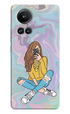 Selfie Girl Oppo Reno10 5G/10 Pro 5G Hard Case Back Cover by Casekaro
