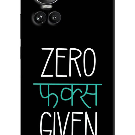 Zero Fucks Given Oppo Reno10 5G/10 Pro 5G Hard Case Back Cover by Casekaro