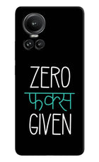 Zero Fucks Given Oppo Reno10 5G/10 Pro 5G Hard Case Back Cover by Casekaro