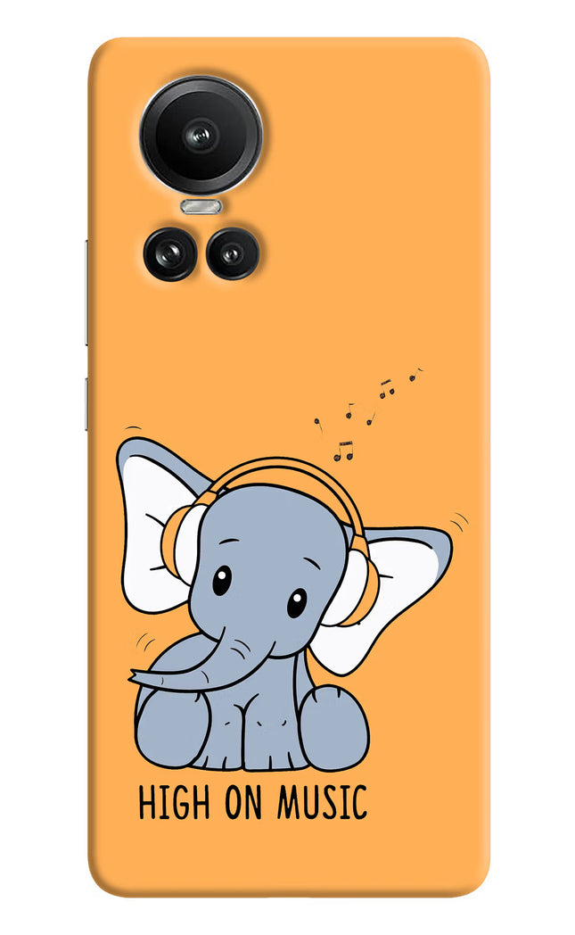 High On Music Oppo Reno10 5G/10 Pro 5G Hard Case Back Cover by Casekaro