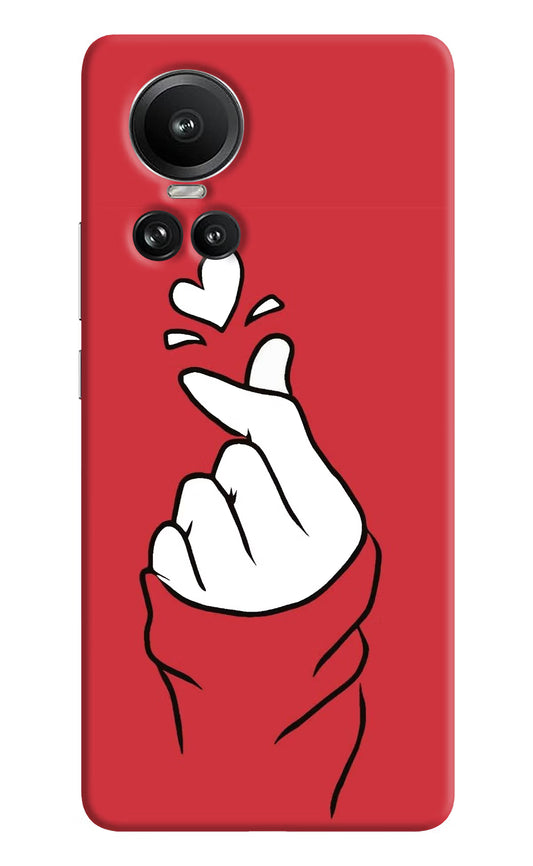 Korean Love Sign Oppo Reno10 5G/10 Pro 5G Hard Case Back Cover by Casekaro