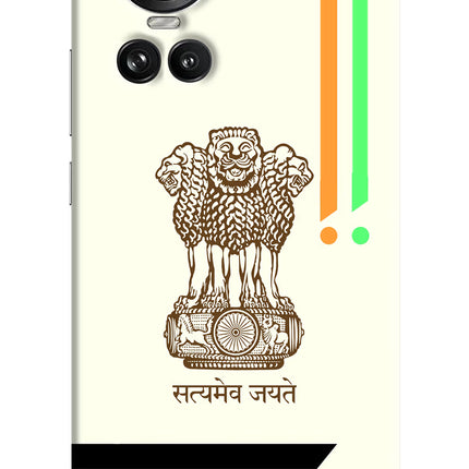 Satyamev Jayate Brown Logo Oppo Reno10 5G/10 Pro 5G Hard Case Back Cover by Casekaro