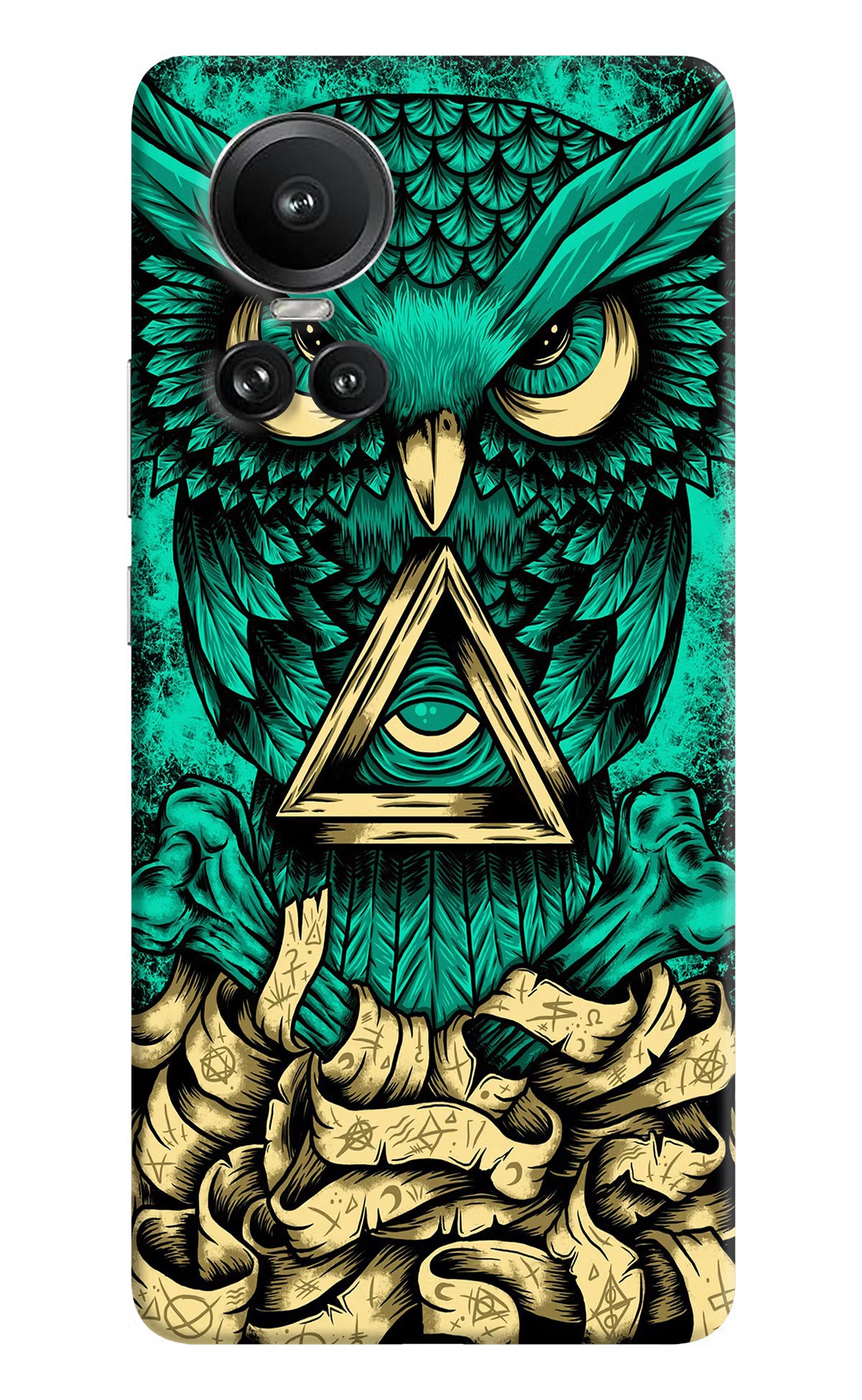 Green Owl Oppo Reno10 5G/10 Pro 5G Hard Case Back Cover by Casekaro