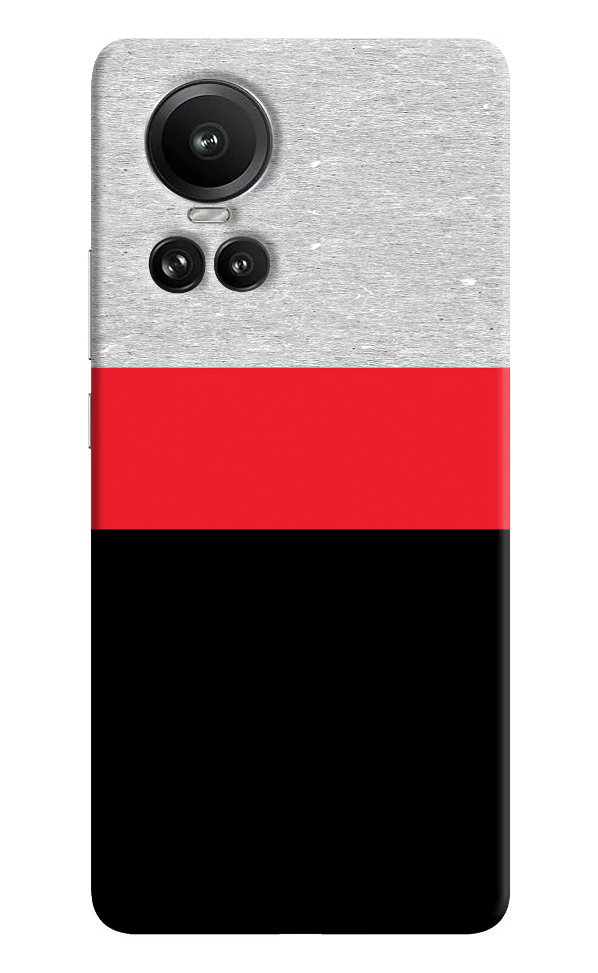 Tri Color Pattern Oppo Reno10 5G/10 Pro 5G Hard Case Back Cover by Casekaro