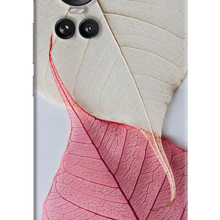 White Pink Leaf Oppo Reno10 5G/10 Pro 5G Hard Case Back Cover by Casekaro
