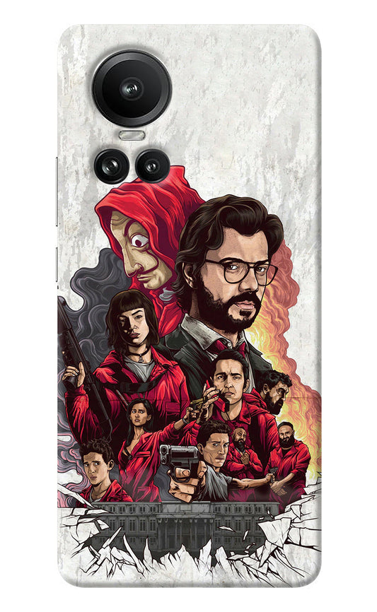 Money Heist Artwork Oppo Reno10 5G/10 Pro 5G Back Cover