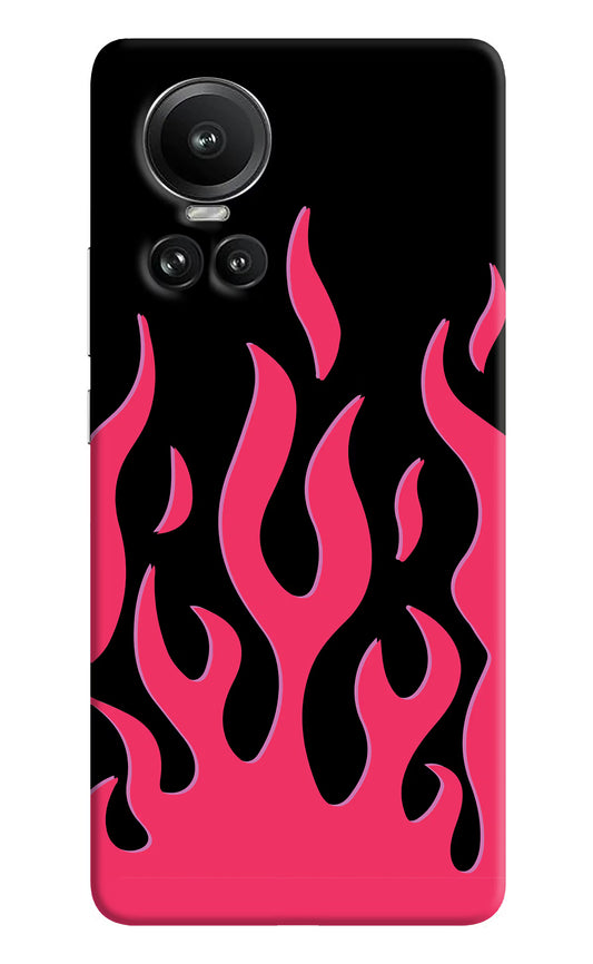 Fire Flames Oppo Reno10 5G/10 Pro 5G Hard Case Back Cover by Casekaro
