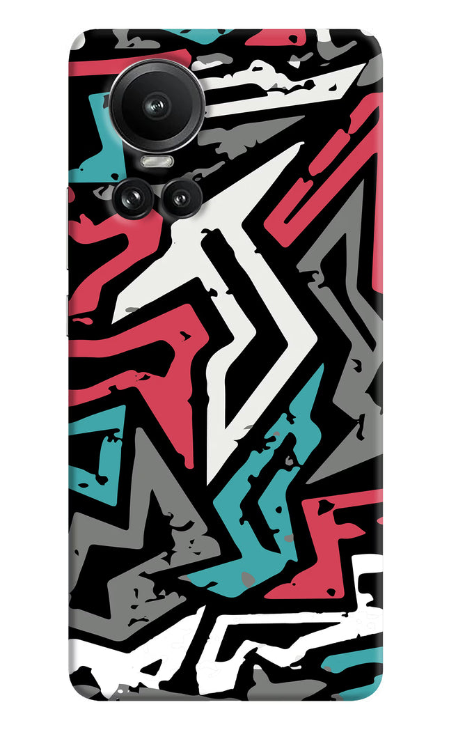 Geometric Graffiti Oppo Reno10 5G/10 Pro 5G Hard Case Back Cover by Casekaro