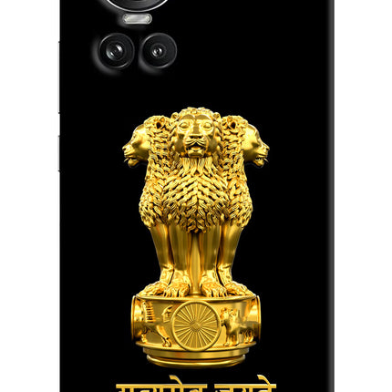 Satyamev Jayate Golden Oppo Reno10 5G/10 Pro 5G Hard Case Back Cover by Casekaro