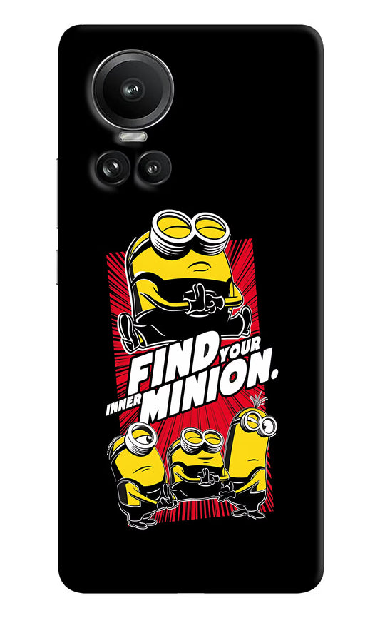Find your inner Minion Oppo Reno10 5G/10 Pro 5G Hard Case Back Cover by Casekaro