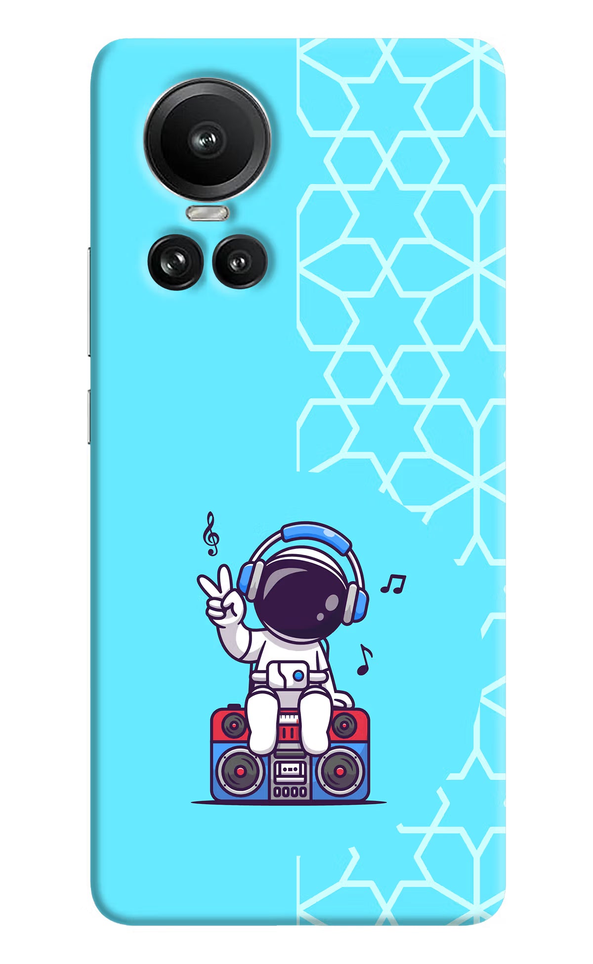 Cute Astronaut Chilling Oppo Reno10 5G/10 Pro 5G Hard Case Back Cover by Casekaro