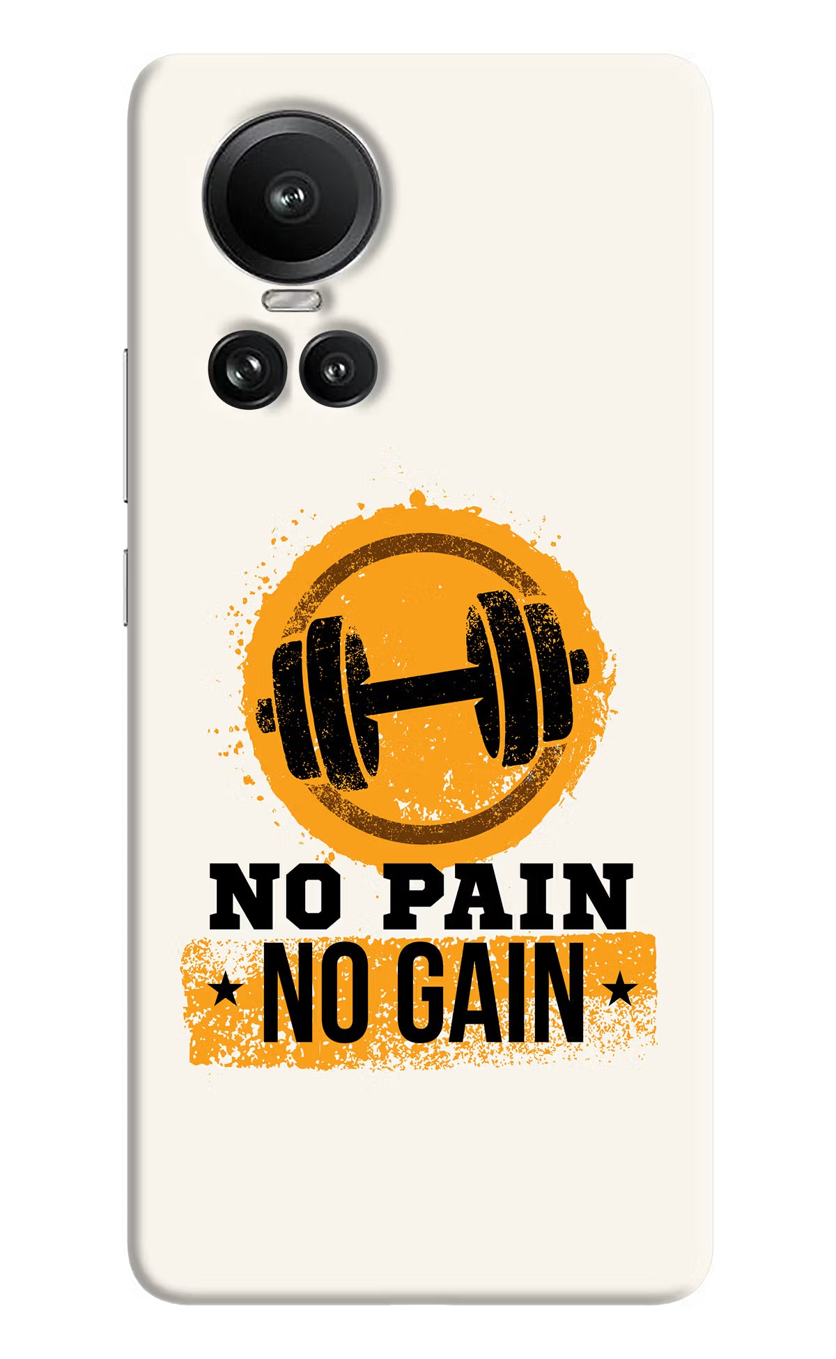 No Pain No Gain Oppo Reno10 5G/10 Pro 5G Hard Case Back Cover by Casekaro