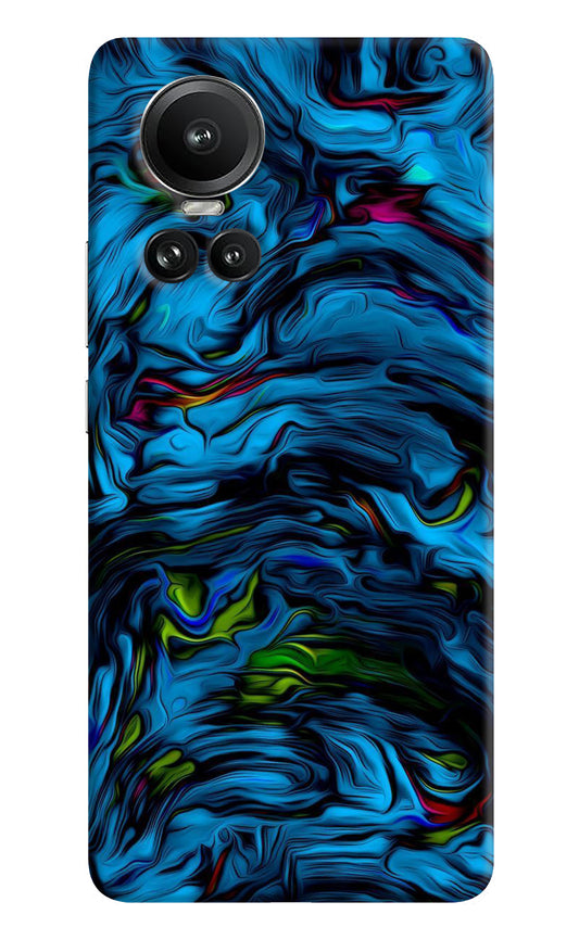 Dark Blue Abstract Oppo Reno10 5G/10 Pro 5G Back Cover