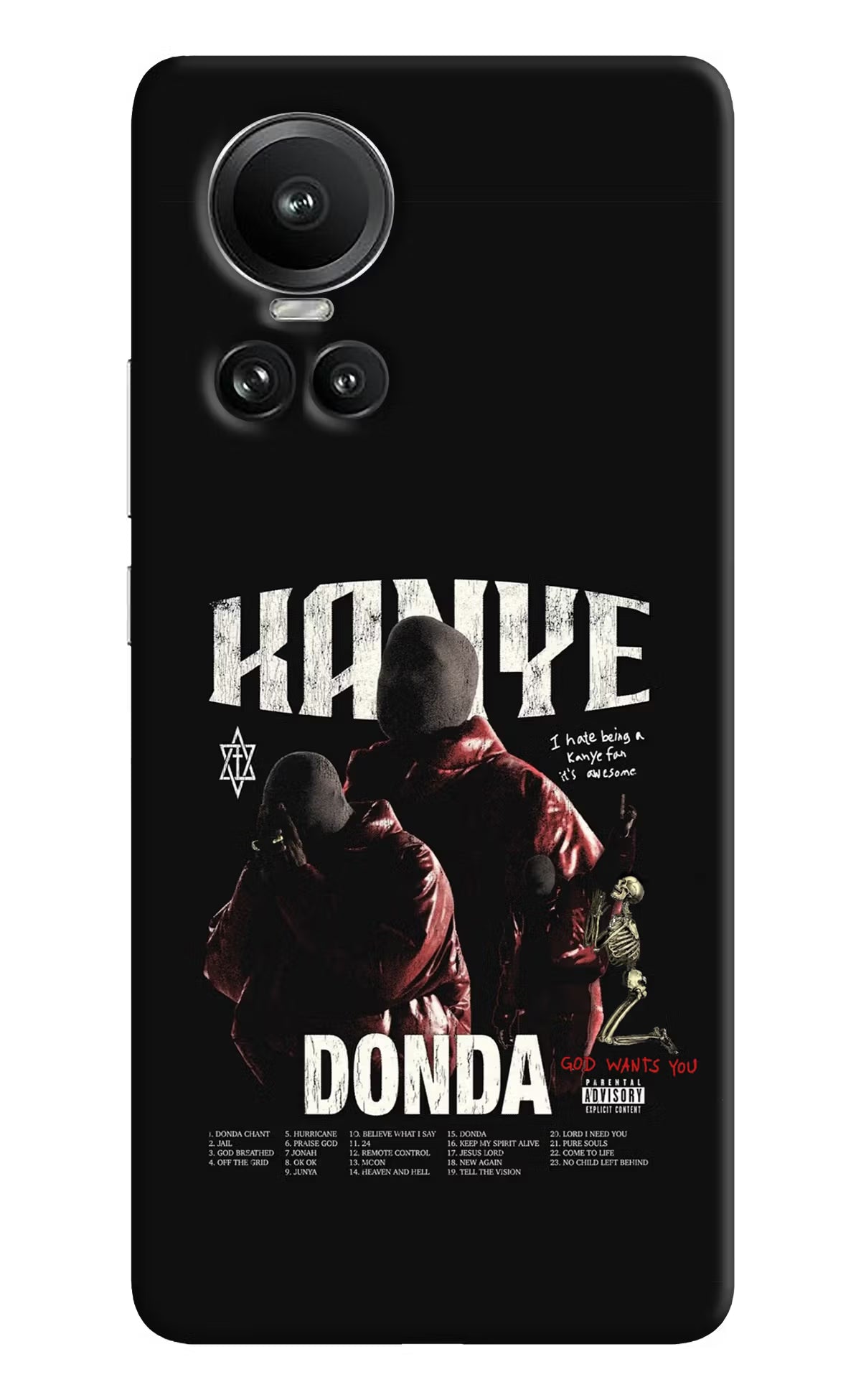 Donda Kanye West Oppo Reno10 5G/10 Pro 5G Hard Case Back Cover by Casekaro