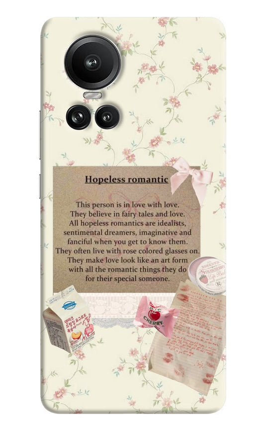 Hopeless Romantic Oppo Reno10 5G/10 Pro 5G Hard Case Back Cover by Casekaro