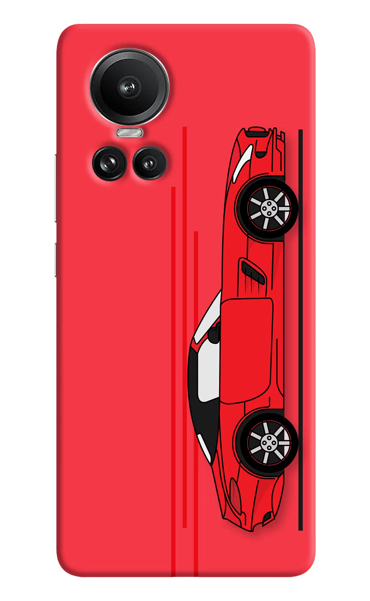 Red Velocity Oppo Reno10 5G/10 Pro 5G Hard Case Back Cover by Casekaro