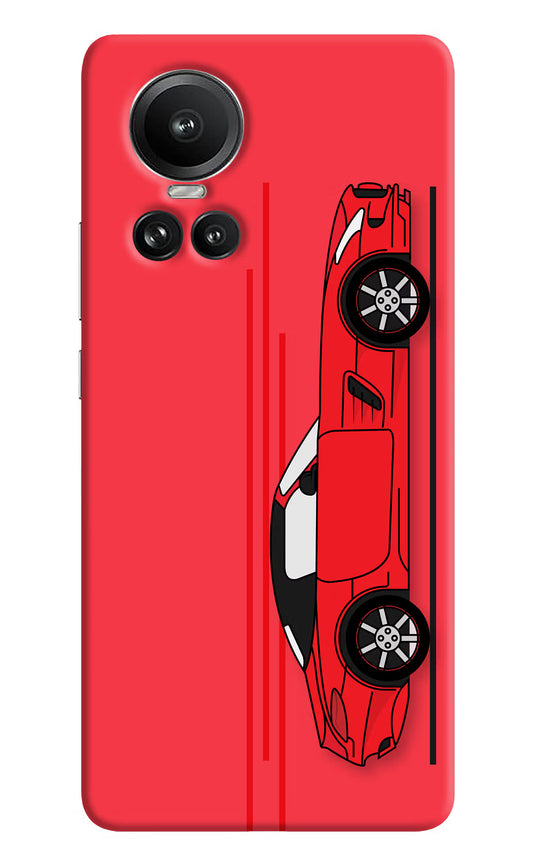 Red Velocity Oppo Reno10 5G/10 Pro 5G Hard Case Back Cover by Casekaro