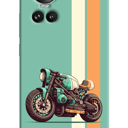 Striped Moto Drift Oppo Reno10 5G/10 Pro 5G Hard Case Back Cover by Casekaro