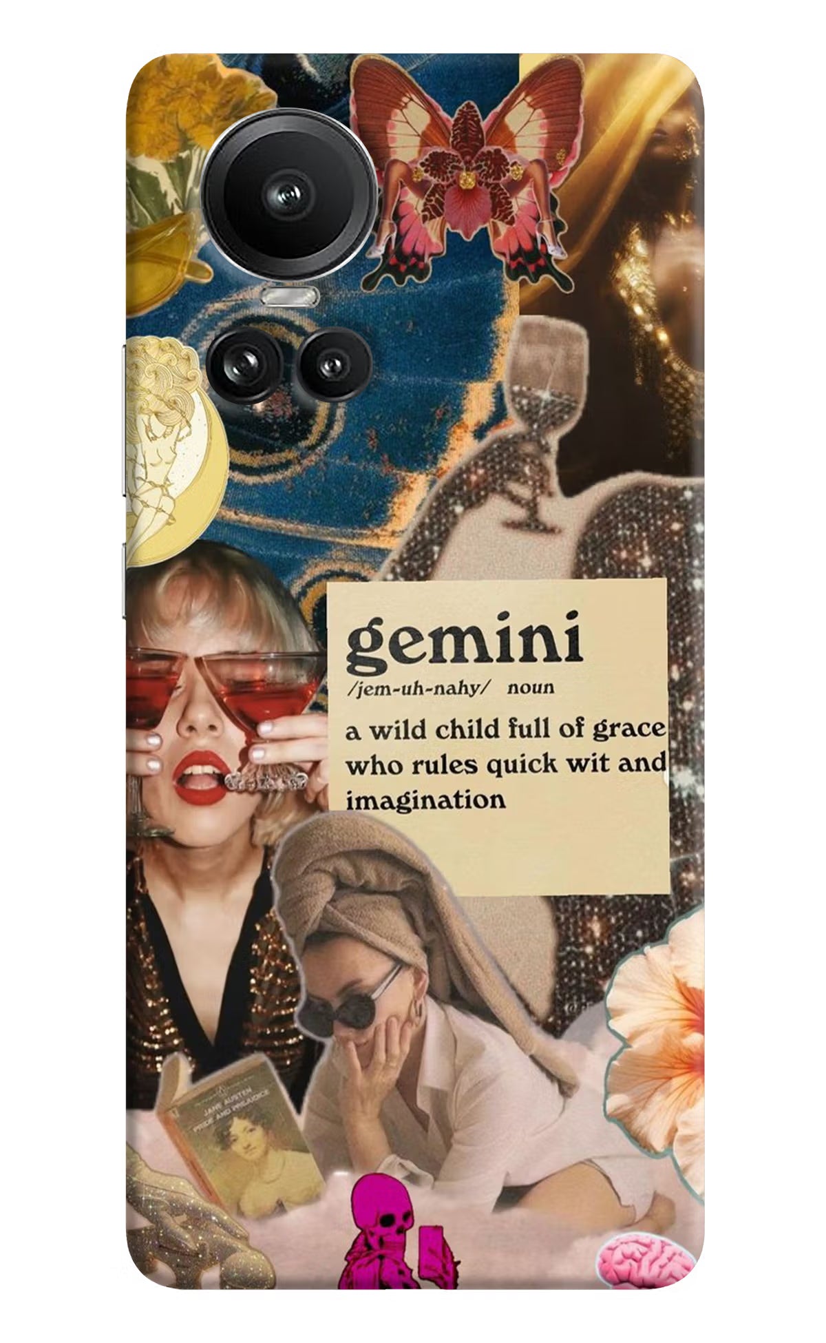 Gemini Zodiac Oppo Reno10 5G/10 Pro 5G Hard Case Back Cover by Casekaro