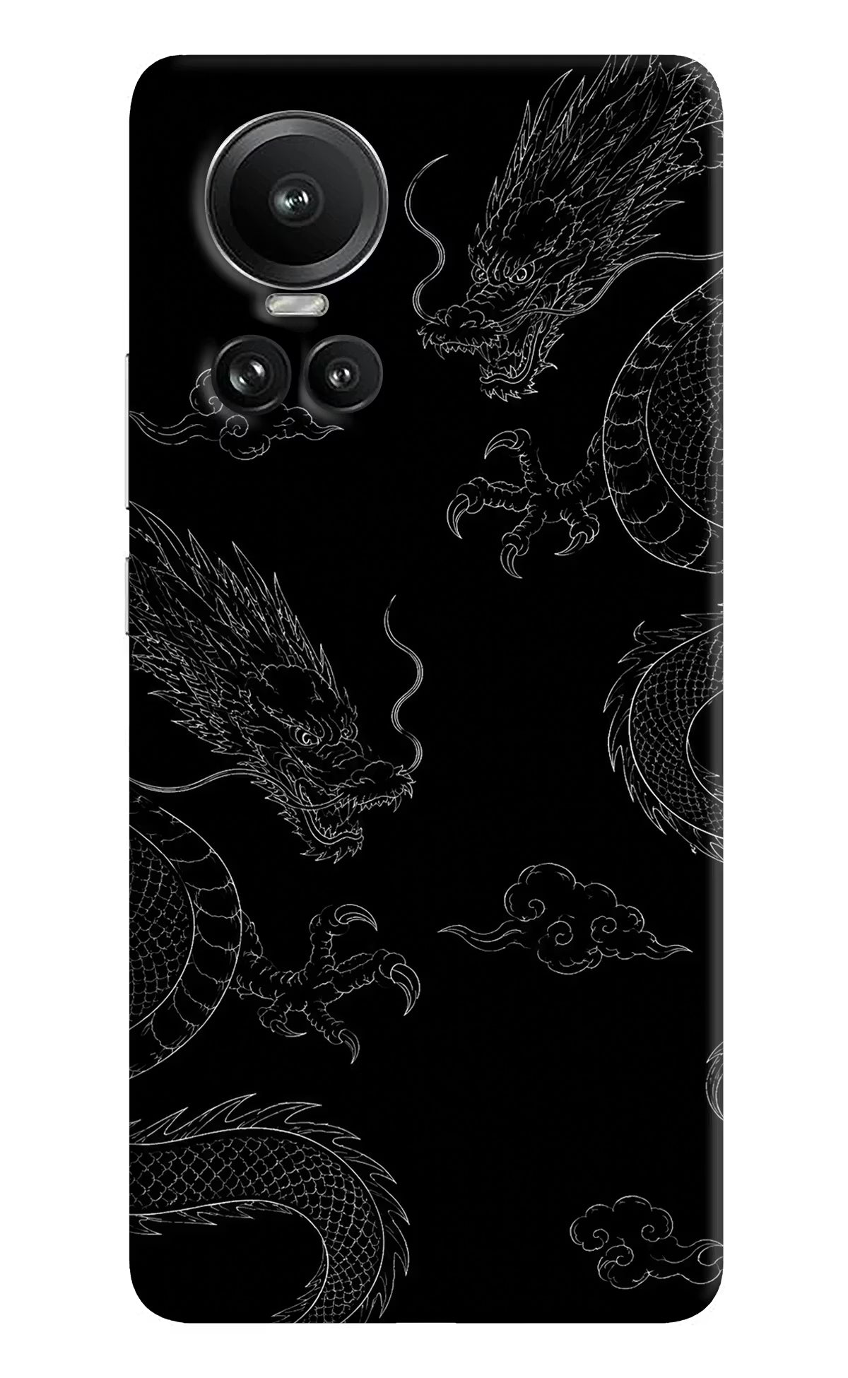 Twin Dragons Oppo Reno10 5G/10 Pro 5G Hard Case Back Cover by Casekaro