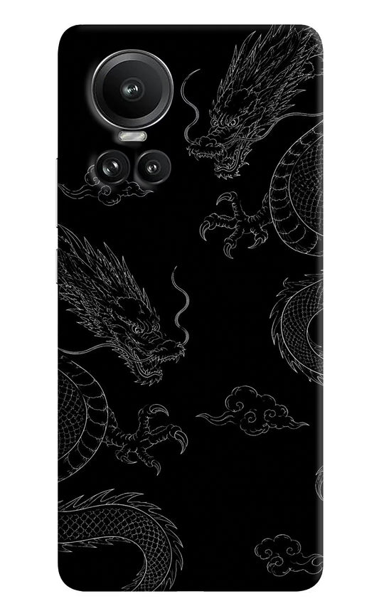 Twin Dragons Oppo Reno10 5G/10 Pro 5G Hard Case Back Cover by Casekaro