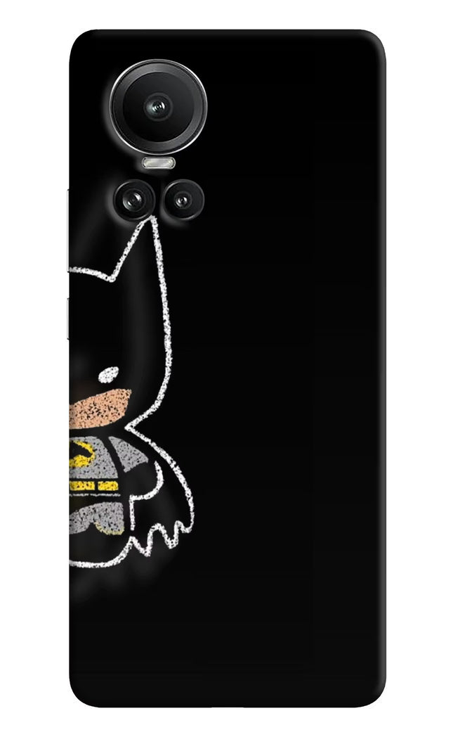 Bat Kitty Oppo Reno10 5G/10 Pro 5G Hard Case Back Cover by Casekaro
