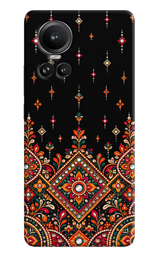 Noir Mehfil Oppo Reno10 5G/10 Pro 5G Hard Case Back Cover by Casekaro
