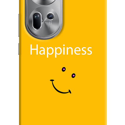 Happiness With Smiley Oppo Reno11 Hard Case Back Cover by Casekaro