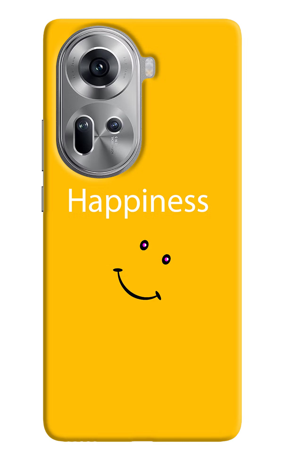 Happiness With Smiley Oppo Reno11 Hard Case Back Cover by Casekaro