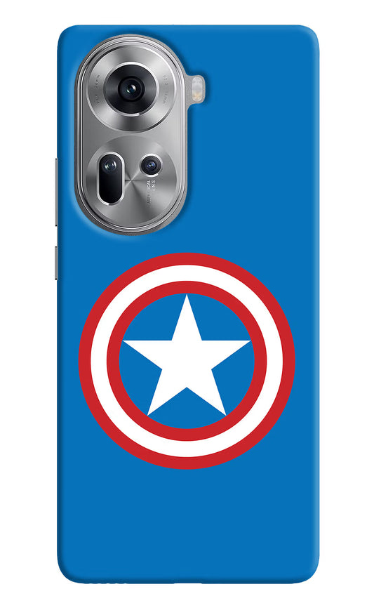 Captain America Logo Oppo Reno11 Hard Case Back Cover by Casekaro