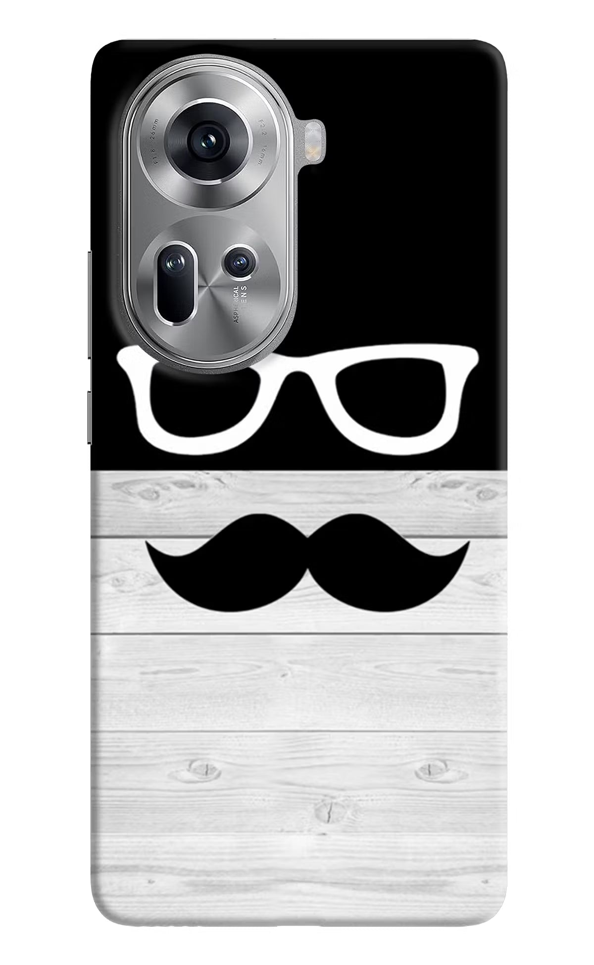 Mustache Oppo Reno11 Hard Case Back Cover by Casekaro