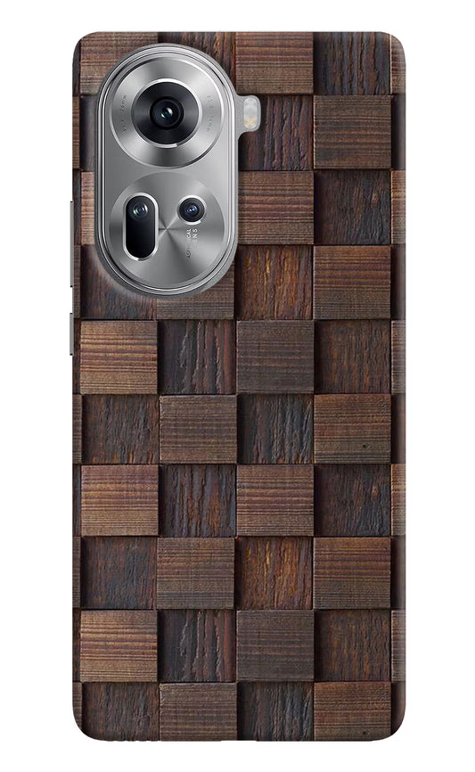Wooden Cube Design Oppo Reno11 Hard Case Back Cover by Casekaro