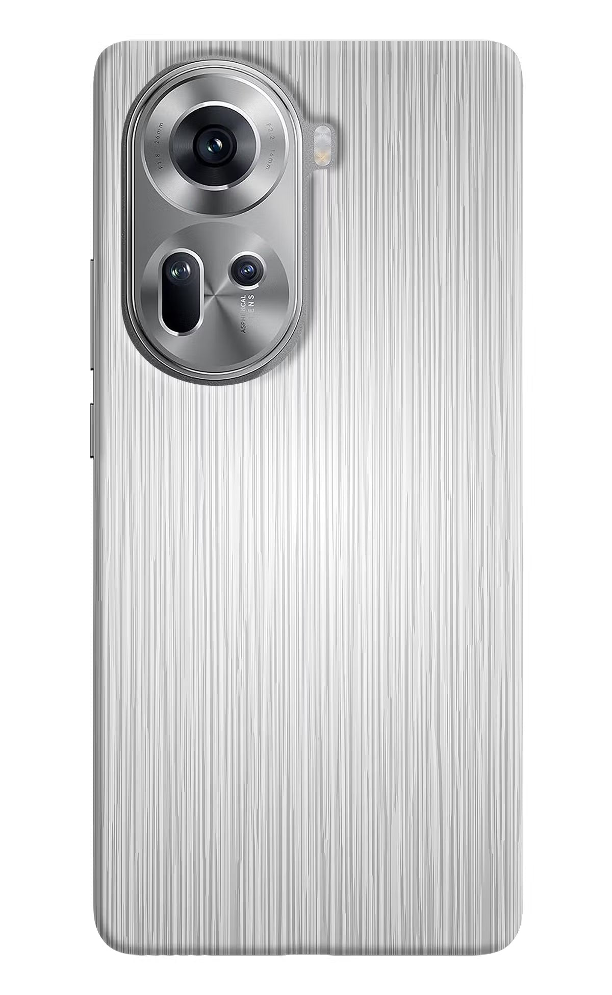 Wooden Grey Texture Oppo Reno11 Hard Case Back Cover by Casekaro