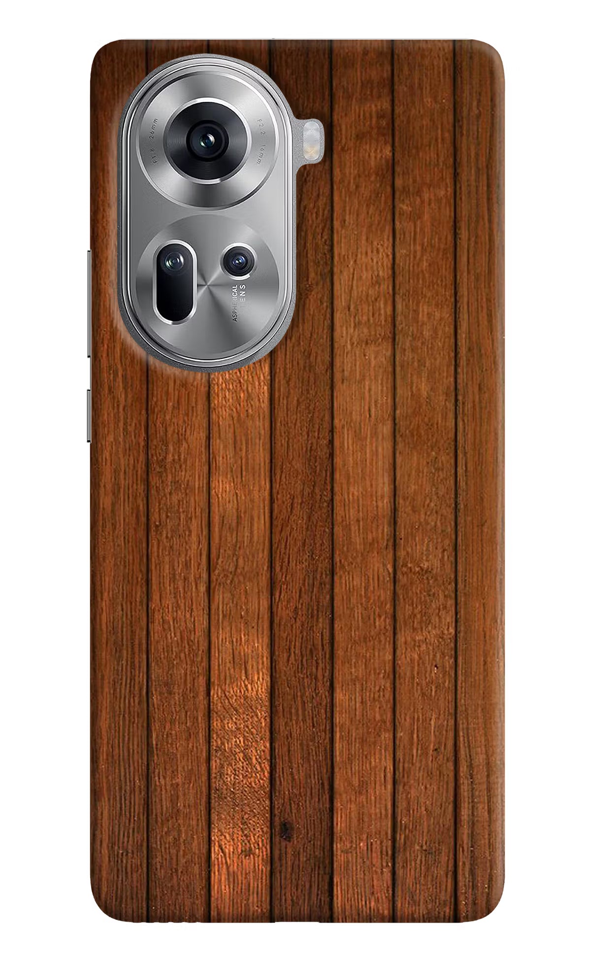 Wooden Artwork Bands Oppo Reno11 Hard Case Back Cover by Casekaro