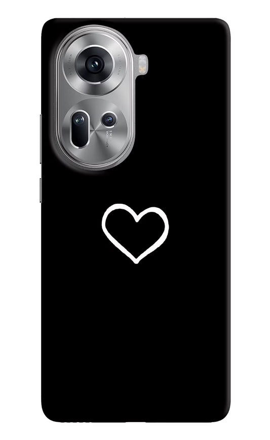 Heart Oppo Reno11 Hard Case Back Cover by Casekaro