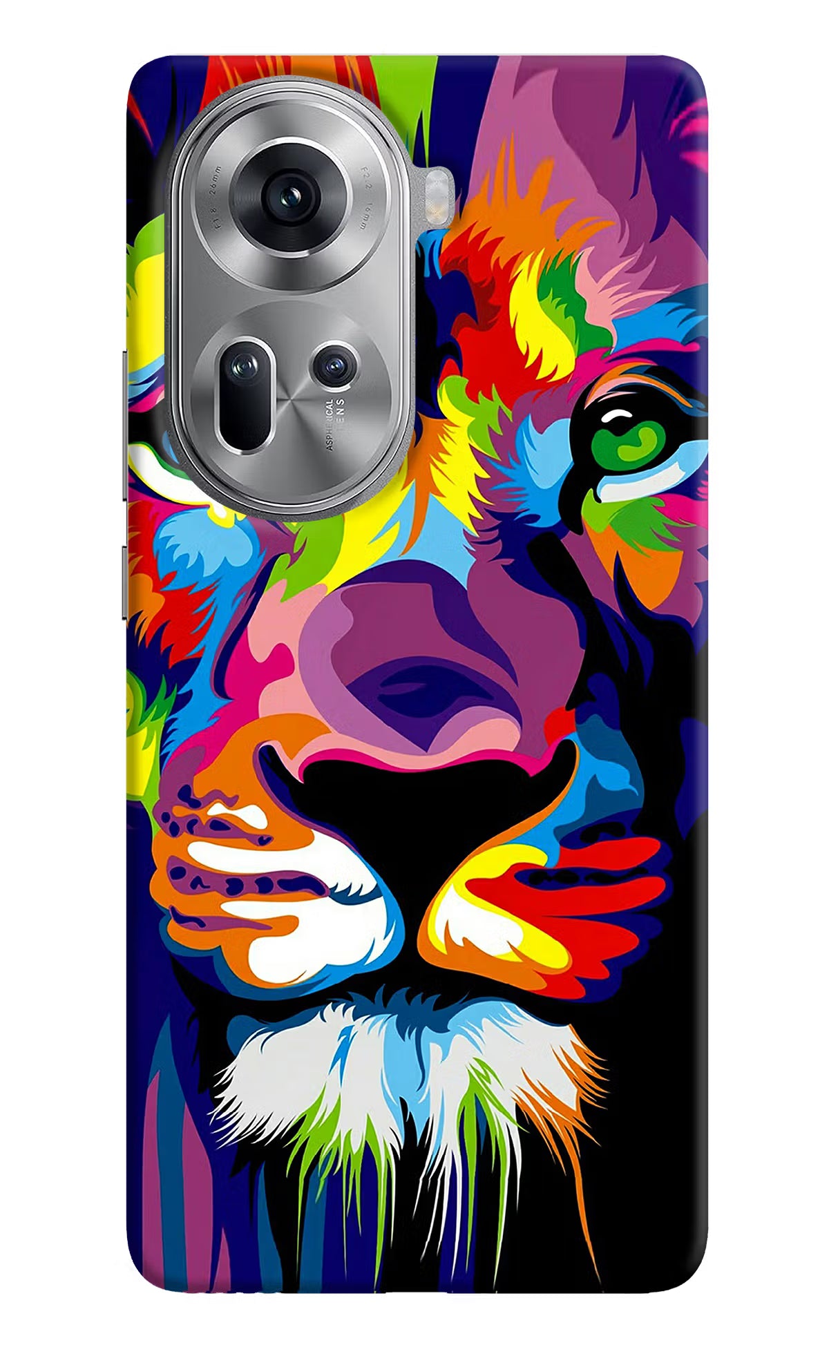 Lion Oppo Reno11 Hard Case Back Cover by Casekaro
