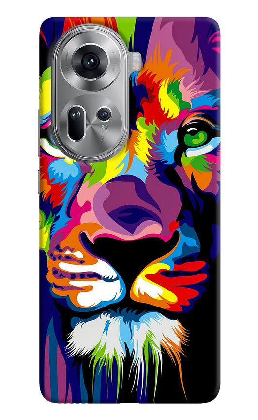 Lion Oppo Reno11 Hard Case Back Cover by Casekaro