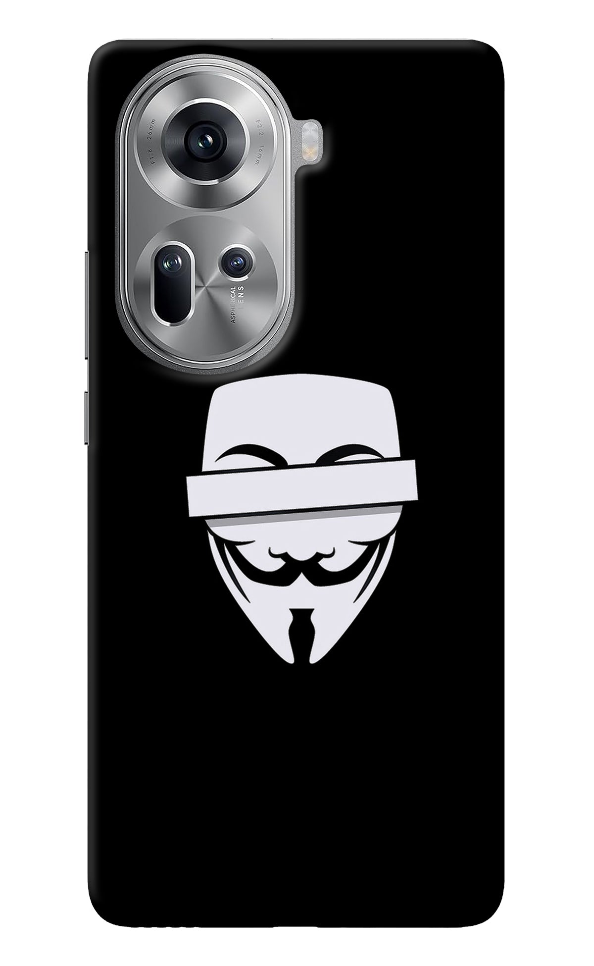 Anonymous Face Oppo Reno11 Back Cover