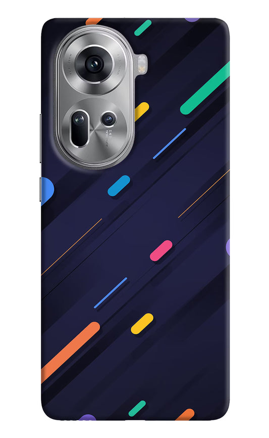 Abstract Design Oppo Reno11 Hard Case Back Cover by Casekaro