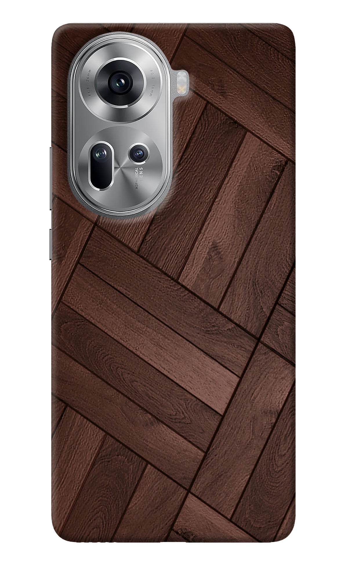 Wooden Texture Design Oppo Reno11 Back Cover