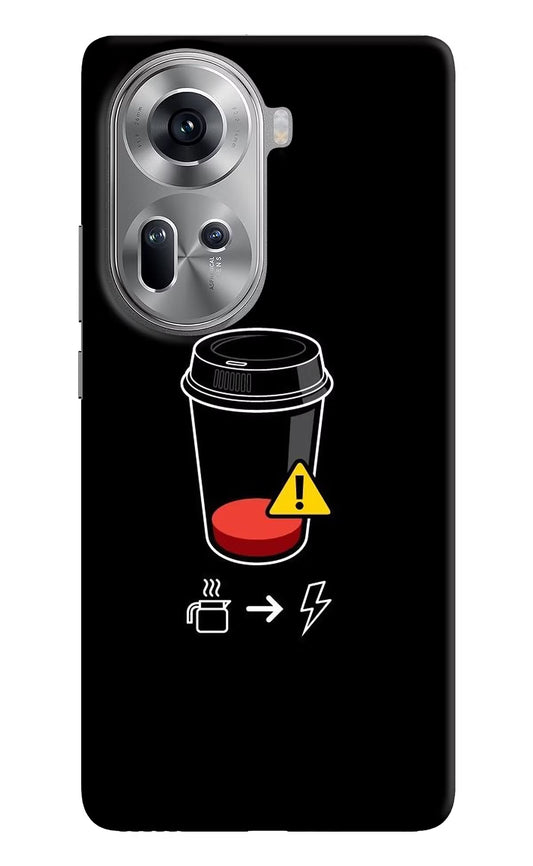 Coffee Oppo Reno11 Hard Case Back Cover by Casekaro