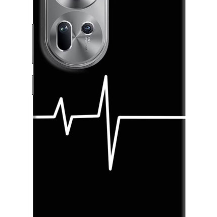 Heart Beats Oppo Reno11 Hard Case Back Cover by Casekaro