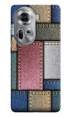 Multicolor Jeans Oppo Reno11 Hard Case Back Cover by Casekaro