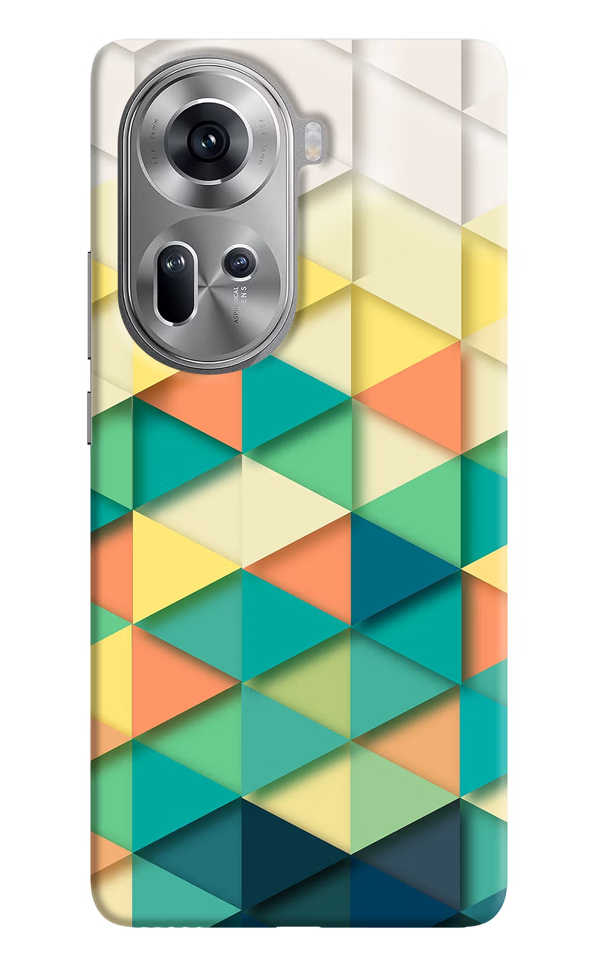 Abstract Oppo Reno11 Hard Case Back Cover by Casekaro